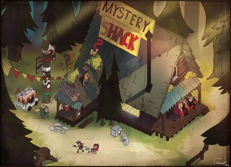 ArtStation - Mystery Shack - fanart of Gravity Falls