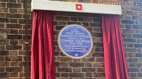 Blue Plaque honours Tommy Flowers, the man behind Alan Turing’s ...