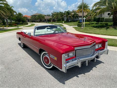 1975 Cadillac Eldorado Convertible Convertible Red FWD Automatic ...