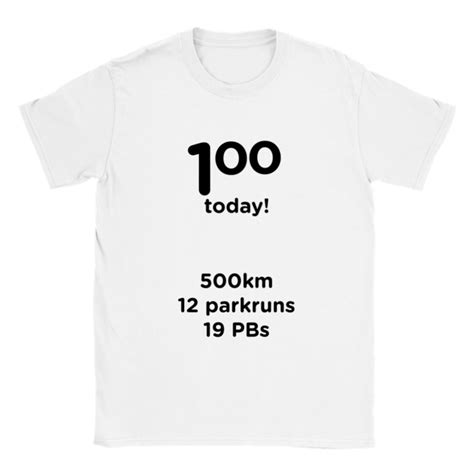 Personalised Parkrun Milestone T-shirt Parkrun Milestone - Etsy UK