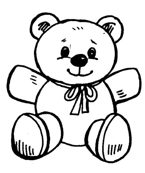 Teddy Bear Outline - Free Clipart Teddy Outline