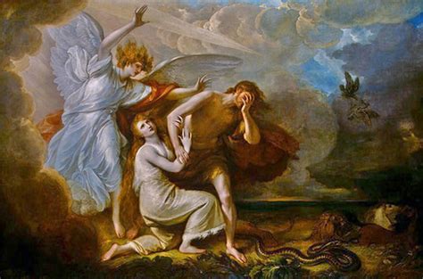 Benjamin West,1791, Expulsion of Adam and Eve from Paradise | Adam and ...