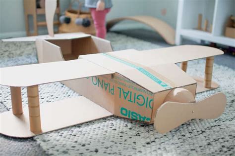 DIY Cardboard Plane - Recycled Cardboard Costume for Kids