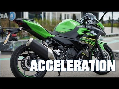 2018 Kawasaki Ninja 400 - Acceleration entering highway - YouTube