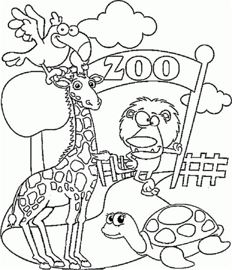 Free Printable Coloring Pages Zoo Animals