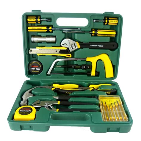 Hot 22PC hand electrician tool set & Chest Auto Home Repair Kit Metric ...