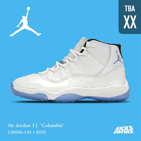 KicksOnFire on Twitter: "Air Jordan 11 “Columbia" ☁️💧 Hype for this ...