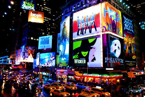 times, Square, New, York, Usa, City, Cities, Neon, Lights, Traffic ...