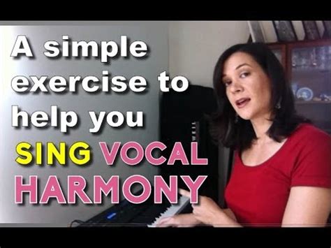 How to sing harmony - A simple ear training exercise - YouTube