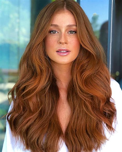 Marina Ruy Barbosa hair color | Ginger hair color, Hair color auburn ...