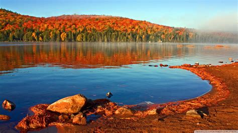 Download Lake Shore Autumn Wallpaper 1920x1080 | Wallpoper #447297