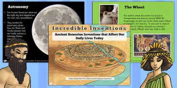 Ancient Sumerian Inventions Informative PowerPoint - sumer