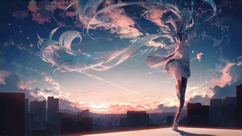 Hatsune Miku Anime (1920 1080) Anime Scenery Wallpaper, Anime Artwork ...