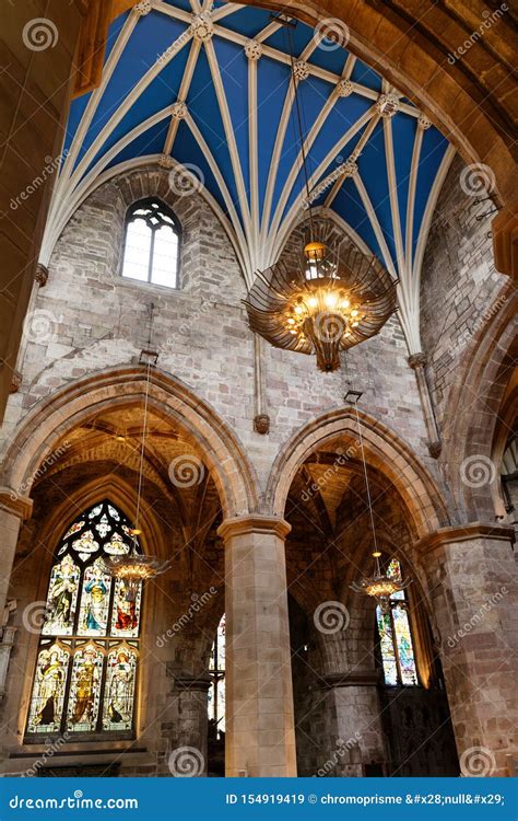 St Giles Cathedral Interior - Edinburgh, Scotland Stock Image - Image ...