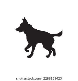 Running Dog Silhouette Vector Art Stock Vector (Royalty Free ...