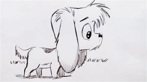 How to Draw a Cute Cartoon Dog (Step by Step) - YouTube