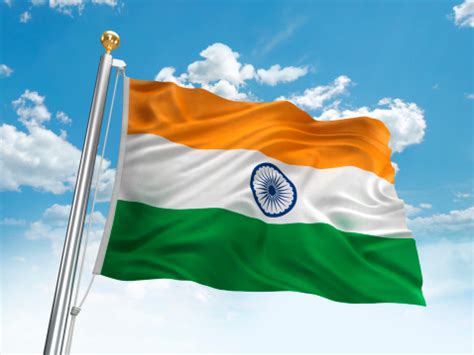 Waving India Flag Stock Photo - Download Image Now - iStock