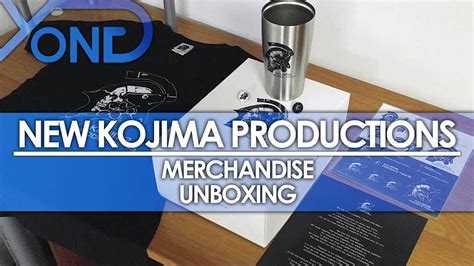 New Kojima Productions - Merchandise Unboxing - YouTube