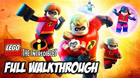 LEGO INCREDIBLES Complete Gameplay Walkthrough PS4 (Full Game Family ...