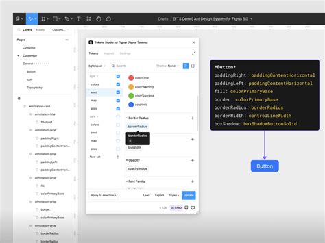 Figma Tokens Sync | Ant Design System for Figma