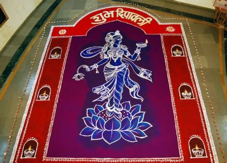 9 Best Laxmi Rangoli Designs With Pictures | Styles At Life