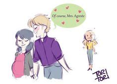 Miraculous Ladybug Adrienette Pregnant on Pinterest