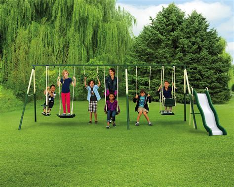 Sportspower Adventure Play II Metal Swing Set with Slide | Shop Your ...