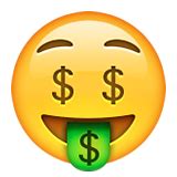 🤑 Money-Mouth Face Emoji on Apple iOS 9.1