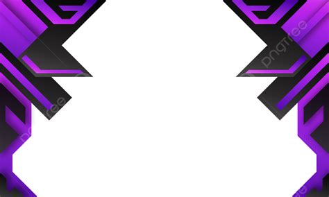 Abstract Black And Purple Gaming Banner Border Template, Gaming Banner ...