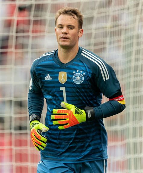 LEVERKUSEN, GERMANY - JUNE 08: Goalkeeper Manuel Neuer of Germany looks ...