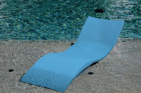 Ledge Lounger In-Pool Chaise Light Blue LLC-LB