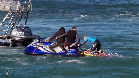 3-time world champ Fanning escapes shark attack during surfing ...