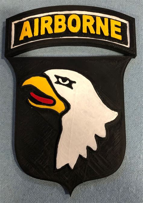 101st Airborne Division 3d Printed Patch Hand Painted - Etsy