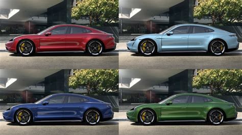 2020 Porsche Taycan paint and interior colors - Autoblog