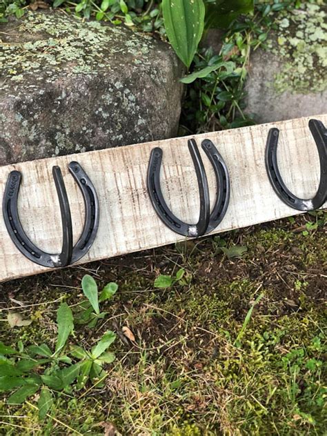 Rustic Horseshoe Coat and Hat Rack Hand Crafted Hand - Etsy