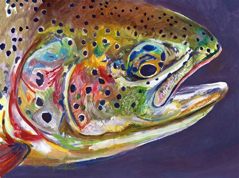 Rainbow Trout Painting at PaintingValley.com | Explore collection of ...