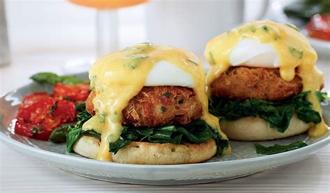 Crab Cake Benedict with Florentine Hollandaise - Recipe