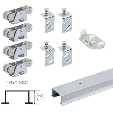 Hettich 48-in Bi-Pass Door Sliding Closet Door Track Kit at Lowes.com