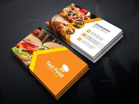 Food Business Card Template