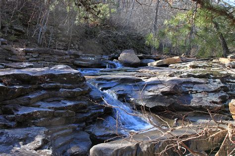 Waterfall Area Near Falling Water Falls (Ozark Forest) | Arklahoma Hiker