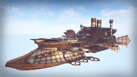 Steampunk Airship in Environments - UE Marketplace