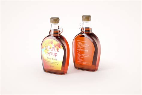 Maple Syrup Glass bottle 375ml 3D model pack (clear glass) / WA Design ...