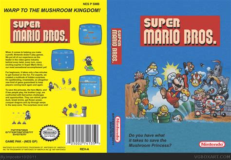 Super Mario Bros. NES Box Art Cover by Impostor