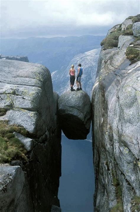 Suspended Boulder - Kjerag Mountains, Norway