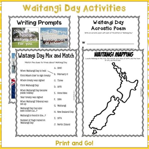 Waitangi Day Activity Pack for The Treaty of Waitangi - Top Teaching Tasks