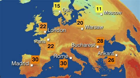 Bbc Weather Europe Map - Guenna Holly-Anne