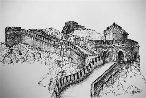 Great Wall Of China Drawing