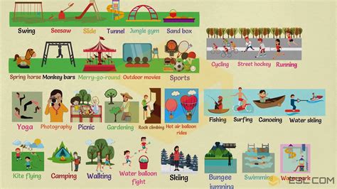 Outdoor Activities: List of Outdoor Activities with Pictures • 7ESL