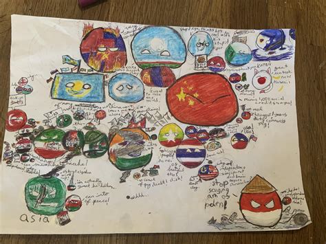 Countryball map of Asia by me : r/countryball_maps