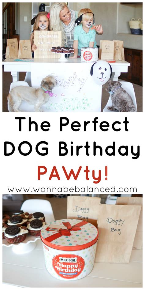 Dog Party w/ Milk Bone Birthday Party Treats - Wannabe Balanced Mom